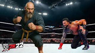 Old Karateka Engineer vs. ROMAN REIGNS (WWE 2K22) - Rematch