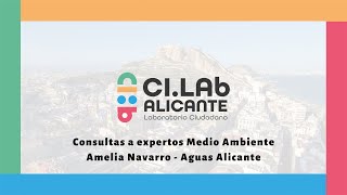 Consultas a expertos Medio Ambiente Amelia Navarro - Aguas Alicante