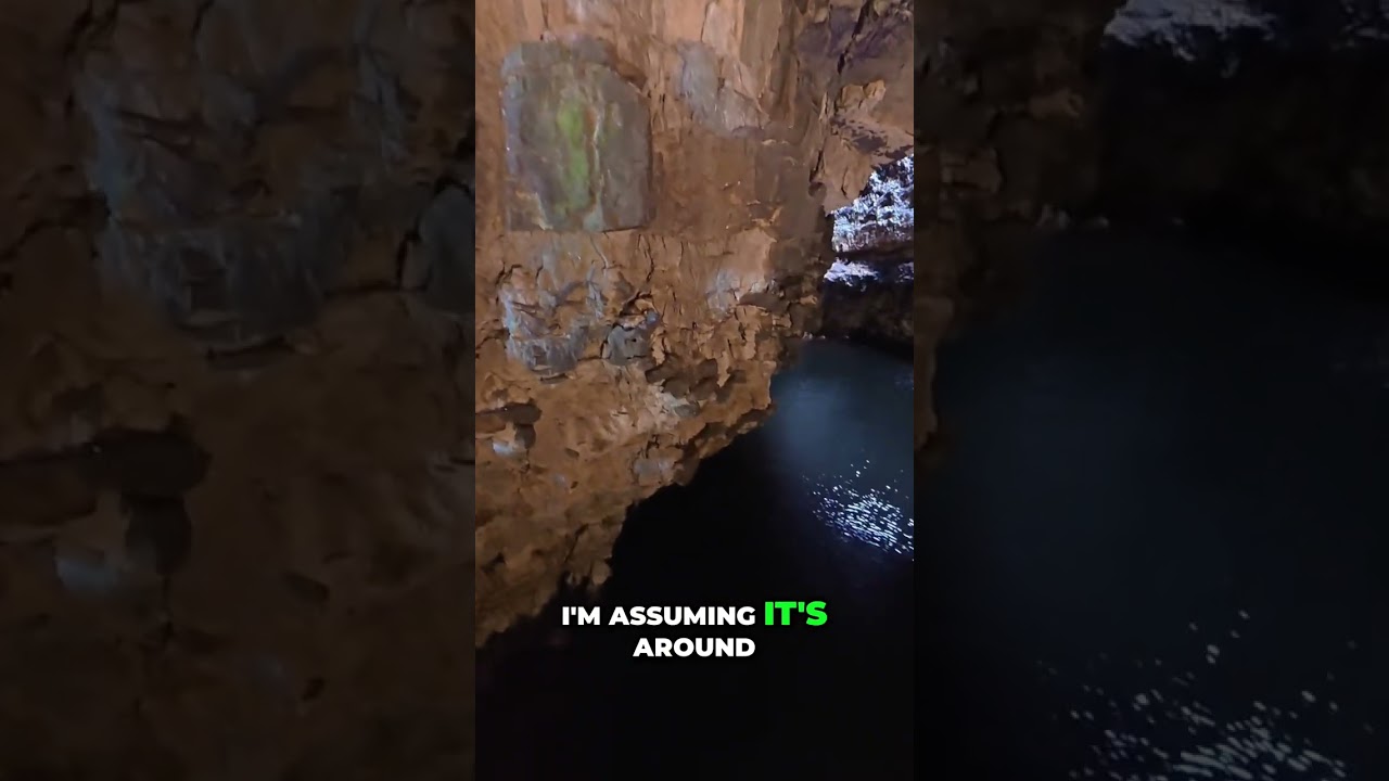 ⁣Cave Explorers Discover Hidden Waterfall #shorts