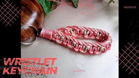 Pastime Creation/How to make macrame wristlet easy keychain diy tutorial?