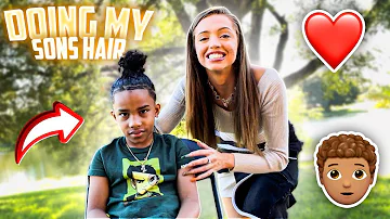 Doing my Sons hair ❤️ | Woah Vicky