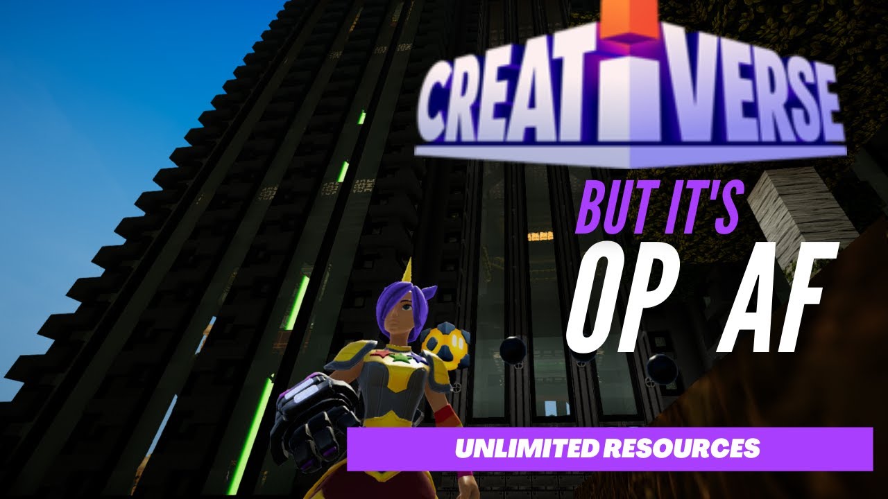 Creativerse ~ But It's OP AF! ~ Unlimited Resources ~ Programmed Villagers ~ + So Much More