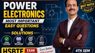 Power Electronics, 4th Sem ECE, Polytechnic Diploma Most Important & Easy Questions & Solution HSBTE