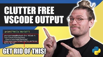 How to hide file path in VS Code Terminal Output - BEST METHOD - MacOS Python