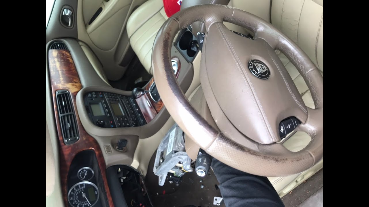 Jaguar S type steering column removal YouTube
