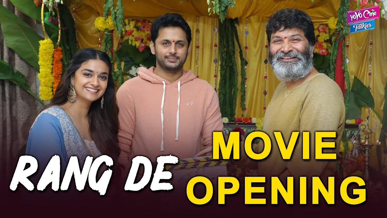 Rang De Movie Launch | Nithin | Keerthy Suresh | Trivikram | Dil Raju | Venky | YOYO Cine Talkies