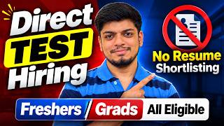 Direct Test Hiring | No Resume Shortlisting | Remote Hiring | Freshers/Grads | Capgemini/Zoho Hiring screenshot 2