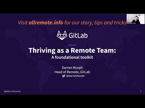 Thriving as a Remote Team with GitLab Head of Remote Darren ...