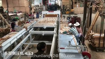 low budget simple operation manual composing blockboard hot press production line