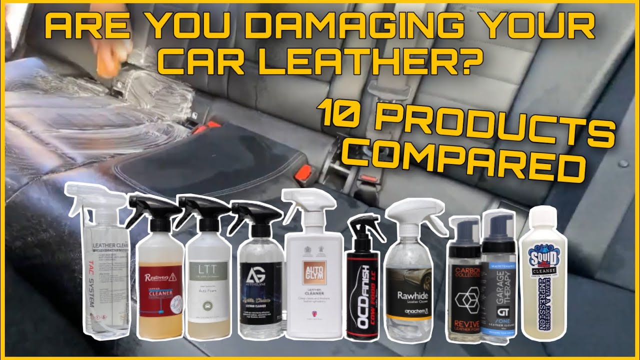 Cleaning Car Leather Seats AMAZING RESULTS 10 Different Products