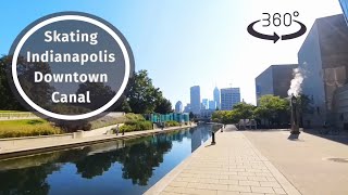 #360° View Of The Downtown Canal in Indianapolis While Inline Skating