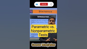 Parametric vs. Nonparametric Tests: Which is Best For You? #statistics #gouravmanjrekar