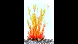 #14 Alcohol Ink, painting FIRE with Sharen AK Harris
