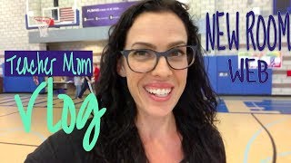 Back on Campus, New Classroom, & WEB Orientation - Teacher Mom Vlog #8 Teacher Vlog