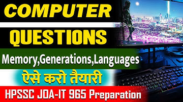 Computer MCQ Practice for JOA IT 965 Exam ||  Memory, Generations, Languages || Success Educator
