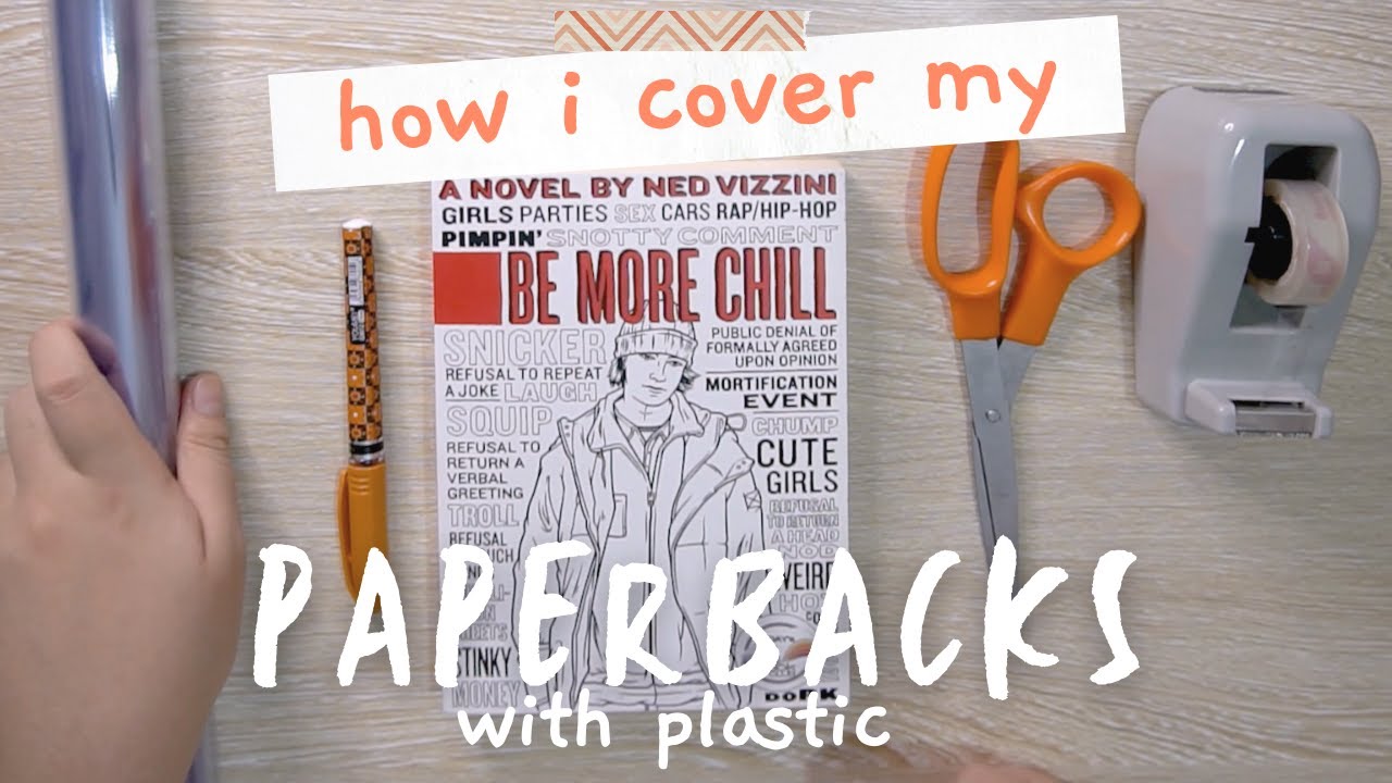 How To Cover Your Books with Plastic Bookish Hanash YouTube