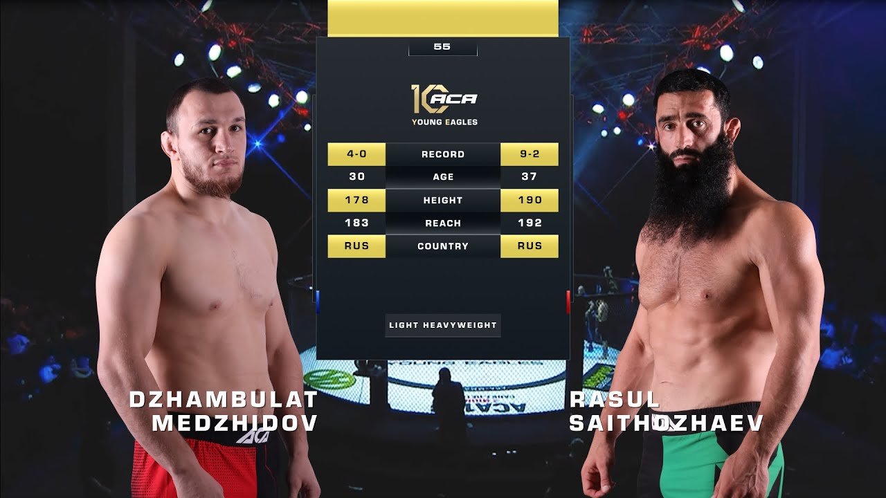 Джамбулат Межидов vs. Расул Сайтхожаев I Dzhambulat Mezhidov vs. Rasul Saytkhozhaev | ACA YE 55