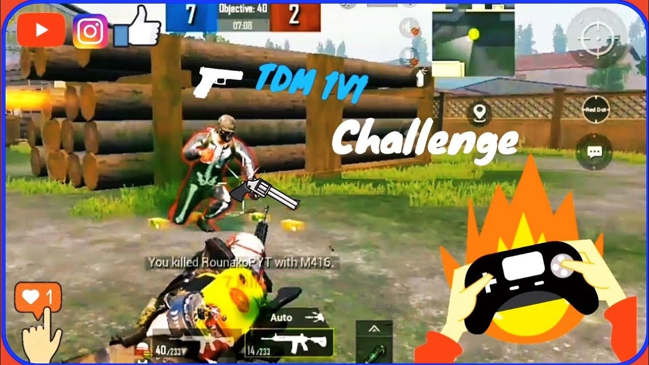 My friend challenged me for 1 vs 1 Tdm😱 || Epic TDm battle ever ...