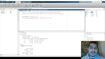 Introduction to Matlab in Arabic | 14 b - Data fitting using "fit" function