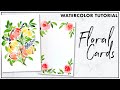 Easy and Quick Floral Watercolor Cards