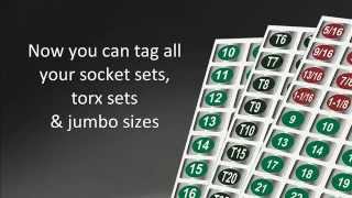 Socket Labels Master Set — Organize Your Sockets, Torx, Half Drive, Jumbos and Extras