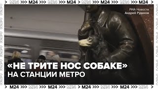 «Не трите нос собаке»: на станции метро «Площадь Революции» в Москве отреставрируют скульптуры