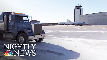 What airport has heated runways?