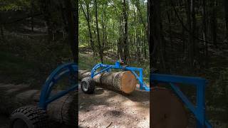 Moving Heavy Log with Small Equipment, Log Arch and Sidekick