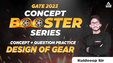 Design of Gear | Concept series | Machine design | GATE 2023 PREPARATION MECHANICAL ENGINEERING