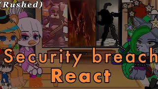 Fnaf: Security Breach react to Fnaf 1 vs SB and to their tiktoks / Gacha club / SB / RUSHED+BLURRY