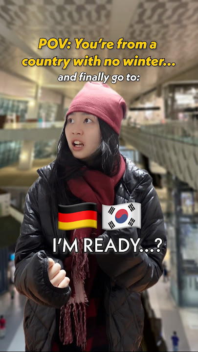 Winter: Germany vs Korea 🇩🇪🇰🇷🤣🥶 #culture #travel #winter #skit #funny #germany #korea