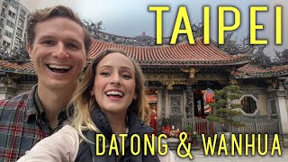 Taipei's DATONG & WANHUA DISTRICTS! 🇹🇼 (snake soup, Ximending, & temples!)
