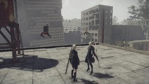 NieR:Automata 9S/2B VS Father Servo red belt