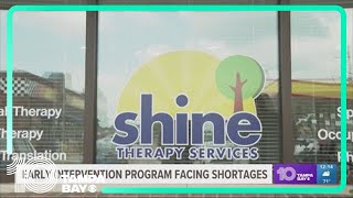 Early intervention program for developmentally disabled children faces shortages