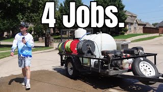 Week In My Pressure Washing Business | 4 Jobs and Chaos