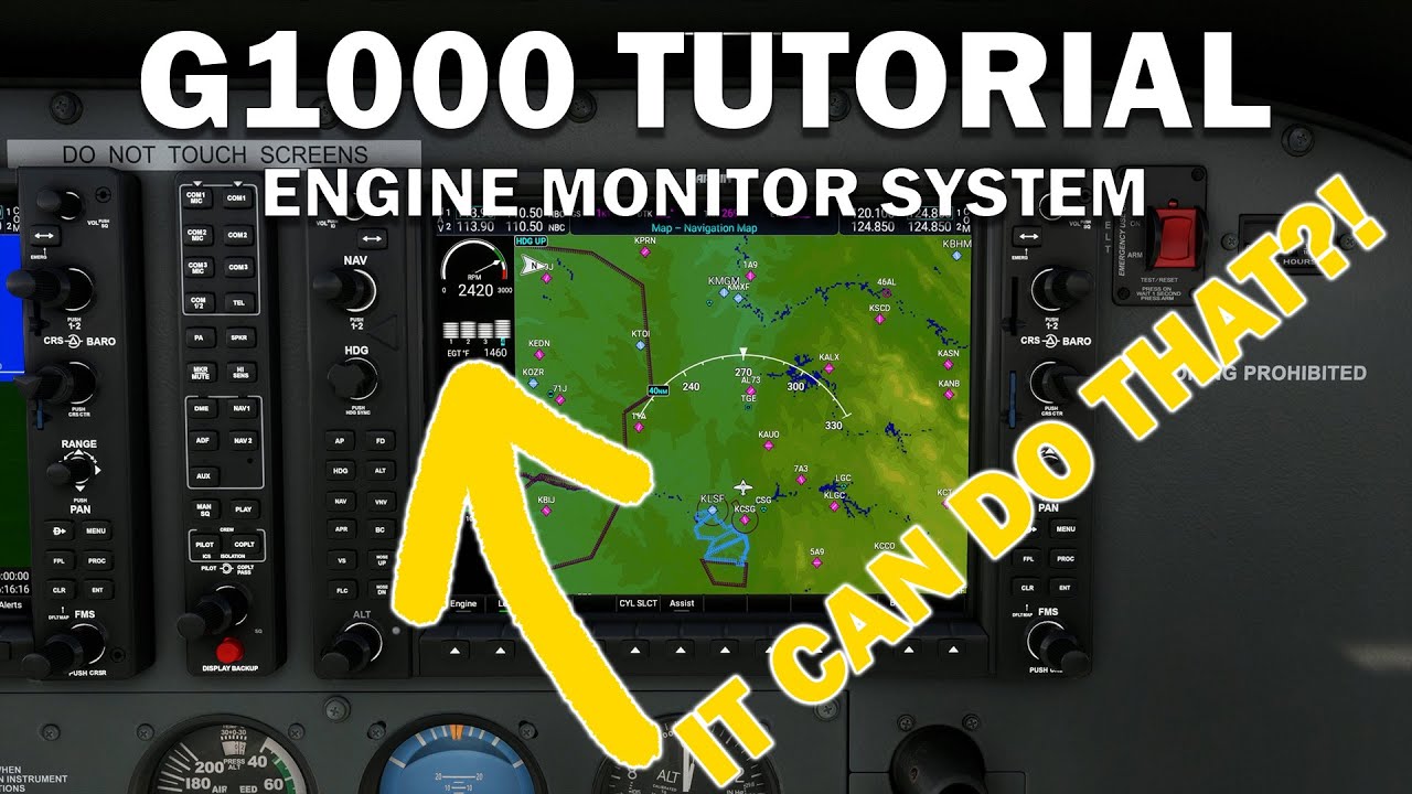 LEARN TO LEAN! G1000 Engine Monitor Tutorial | G1000 Series Part 3 ...