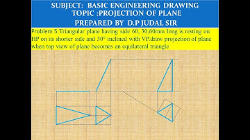 Draw projection of triangle plane