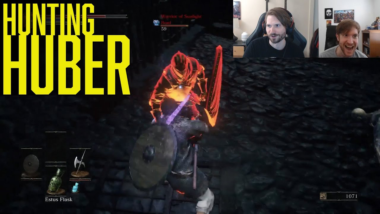 Brad v Huber Dark Souls 3 - Hunting Huber Ep. 2 - Will Huber git gud enough to outwit Brad in Dark Souls 3?   
