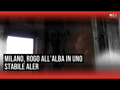 Video Milano, rogo all'alba in uno stabile Aler: C'era forte odore di plastica bruciata