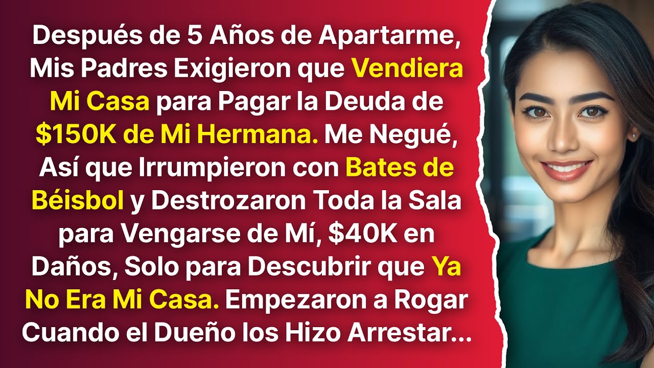 Me Negué a Vender Mi Casa Para Pagar $150K de Mi Hermana y Mi Familia Entró con Bates de Béisbol...