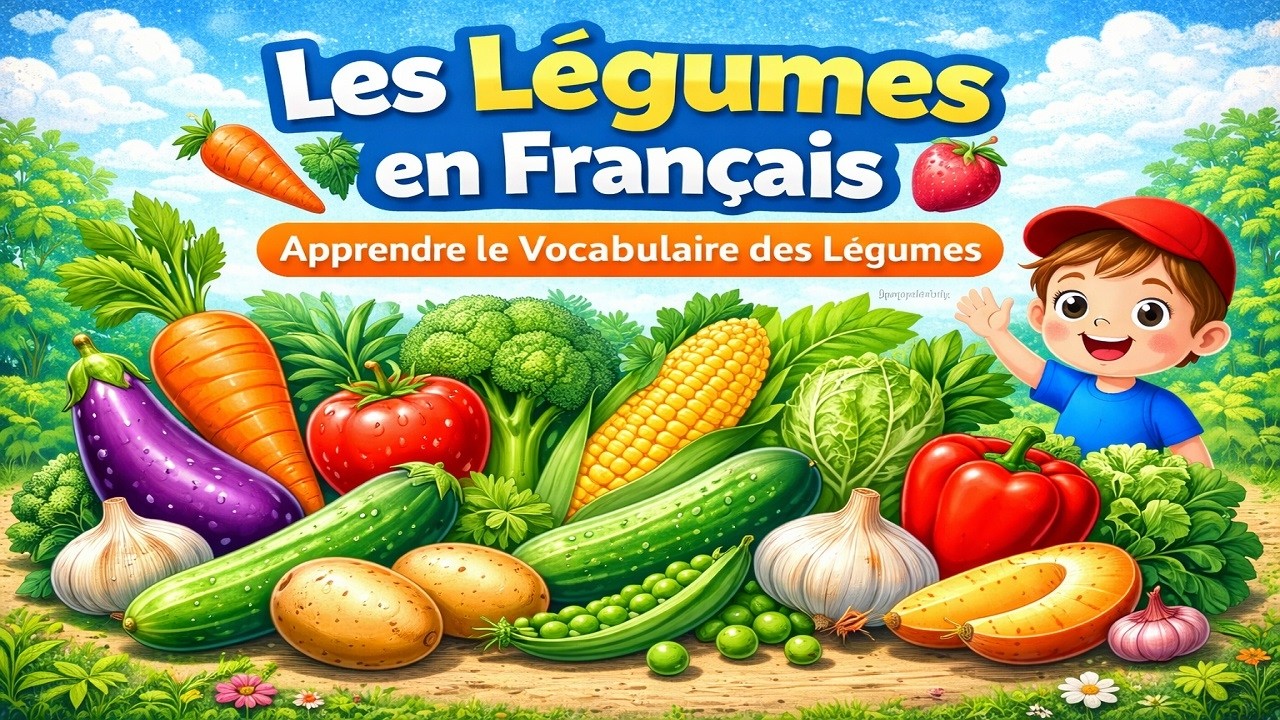 Les Légumes en Français 🥕🥦 | Apprendre le Vocabulaire des Légumes pour Enfants