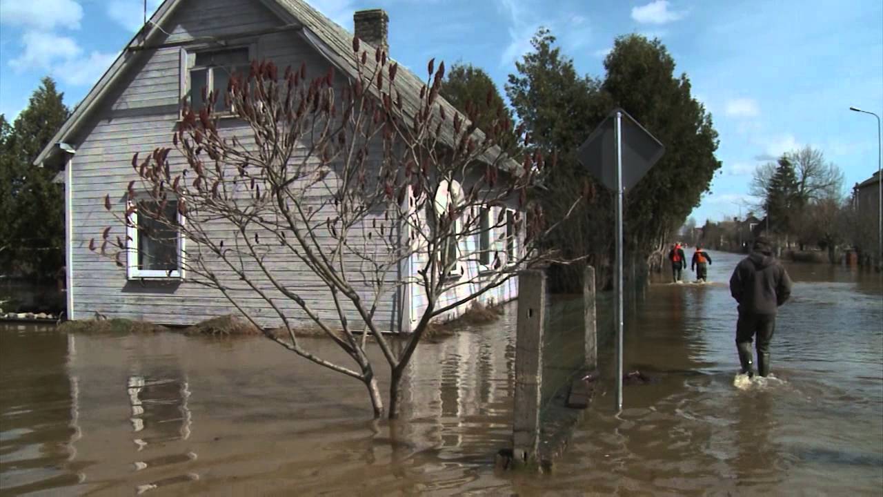 Plūdi Pļaviņās. Dienas pirmā puse. - YouTube