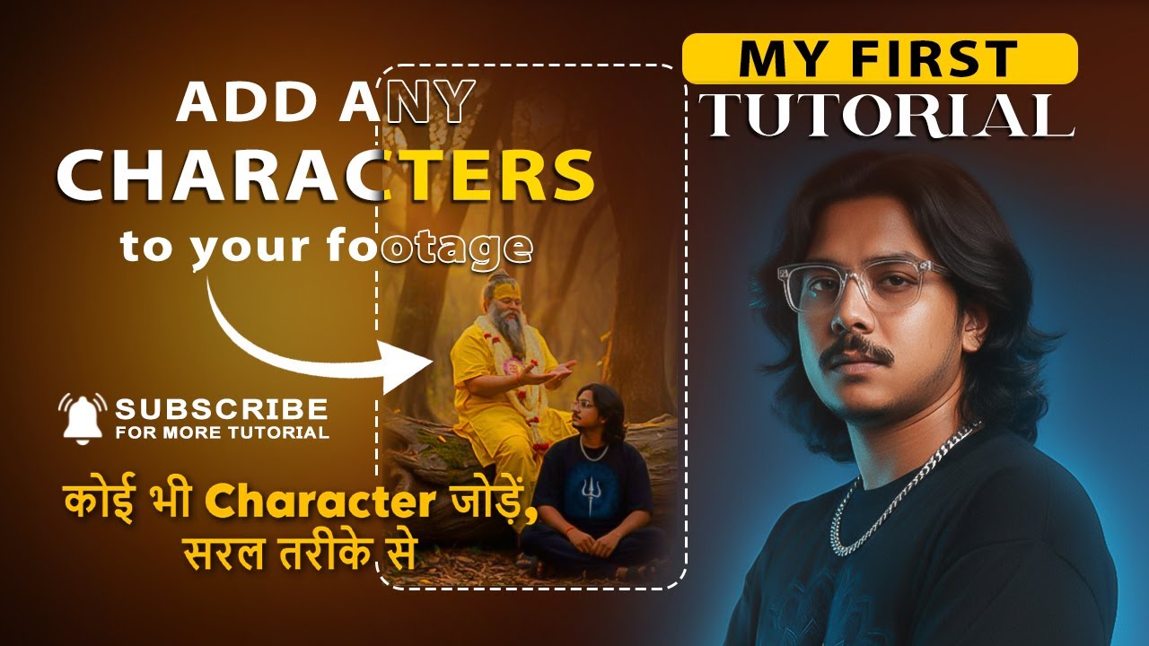 How to Add Any Character in Your Video Using AI | कोई भी वर्ण जोड़ें, सरल तरीके से | Add Anyone cha.