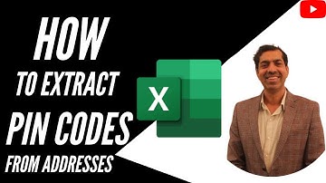 Extract Pin Code From Address In Excel