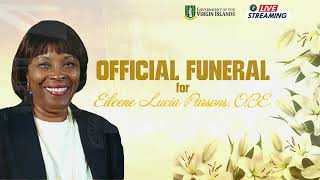 Official Funeral Service for Eileene L Parson OBE