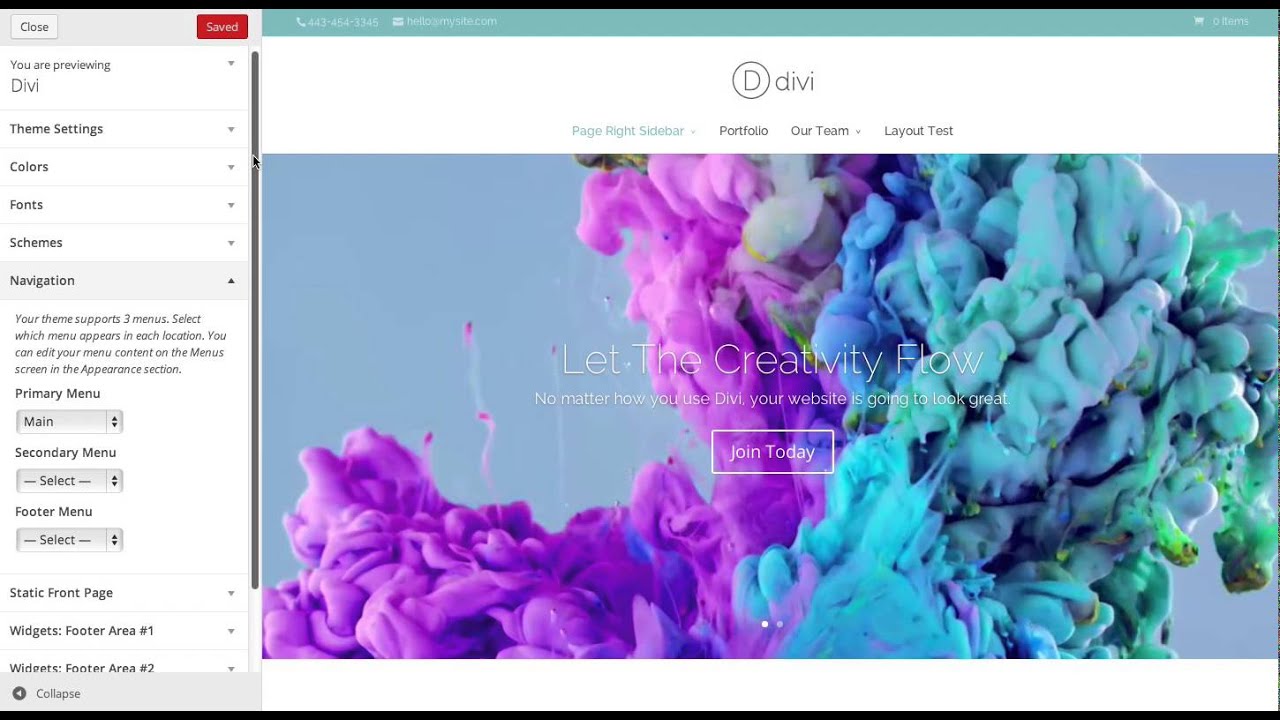 Using Divi Header & Navigation Options