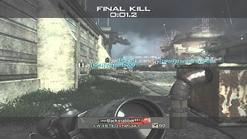 Mw3 Across map tk game winning killcam!
