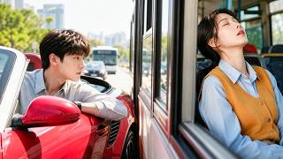 Poor Girl Falls Asleep on Bus, CEO Sees Her Through the Window and Falls in Love!Her life changes!
