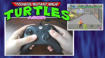 ASMR - Teenage Mutant Ninja Turtles Arcade Game - Button Clicking, Controller Sounds