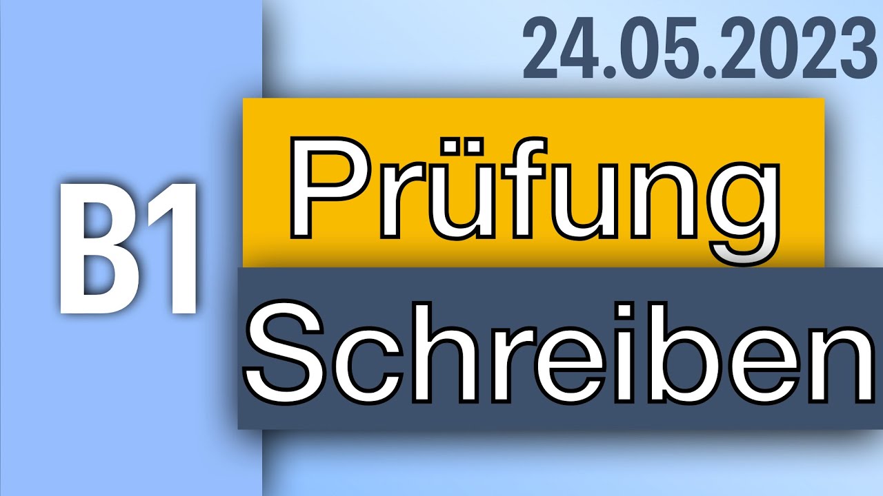 B1 Prüfung Termine Mannheim Schreiben B1 Prüfung #1 2023 I German Test For Immigrants I (DTZ , Telc